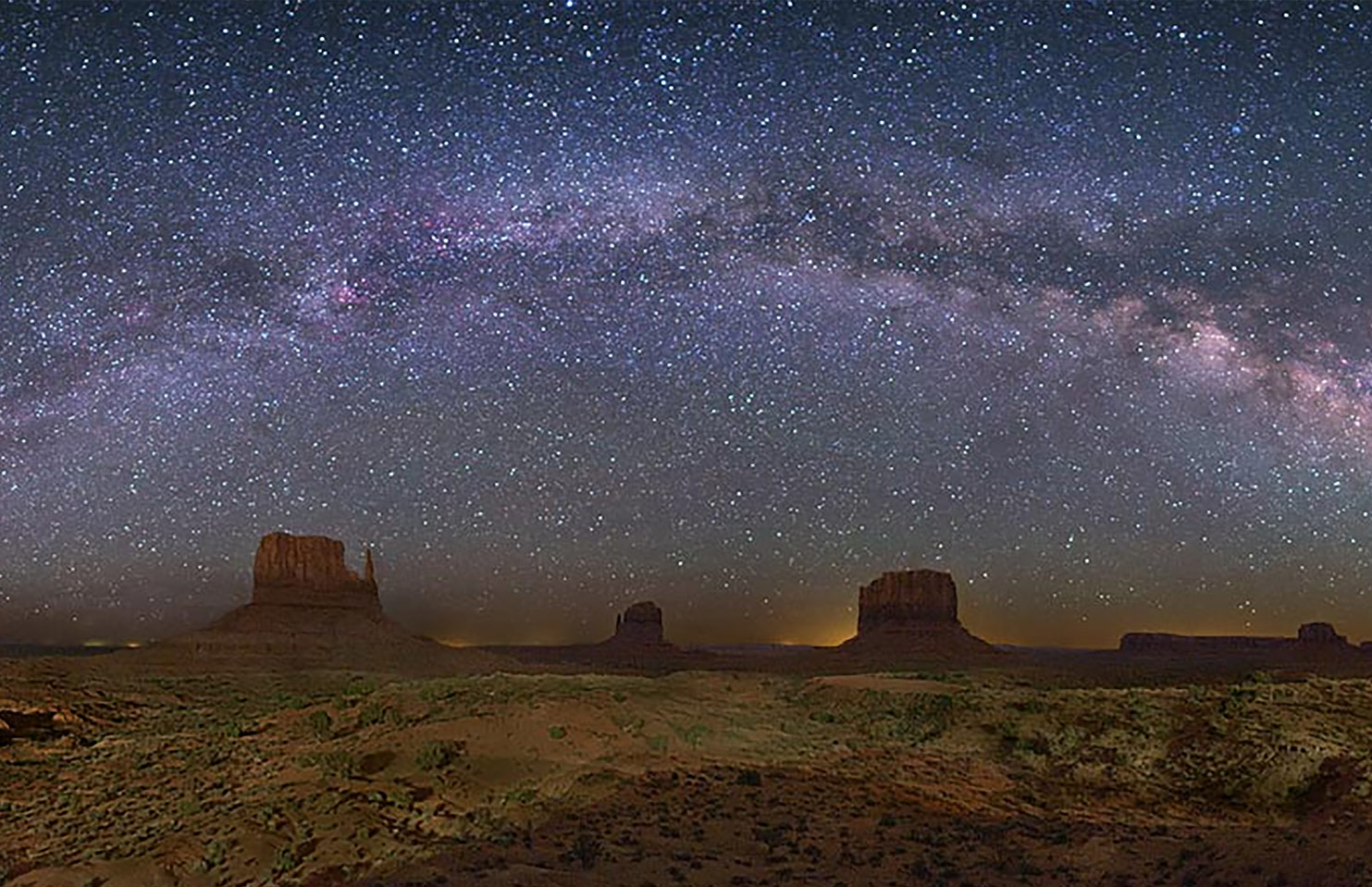 Momument Valley Galactic Arch Panoramo by Wally Pacholka Photographs
