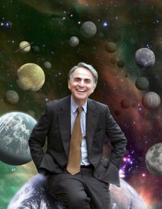 Carl Sagan on the "shores of the cosmic ocean"